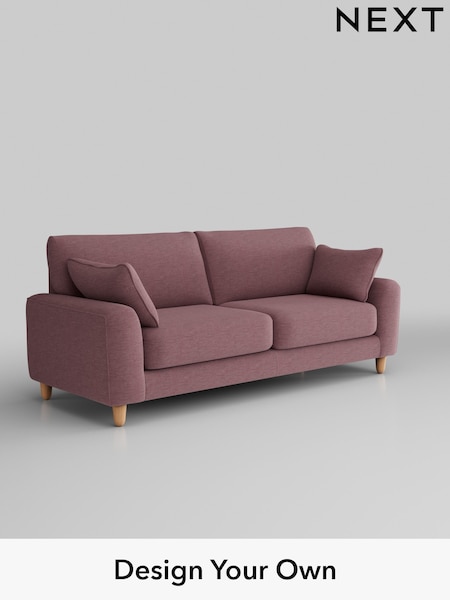 Fine Chenille Easy Clean/Mid Mulberry Purple Campbell (Q60180) | £1,275