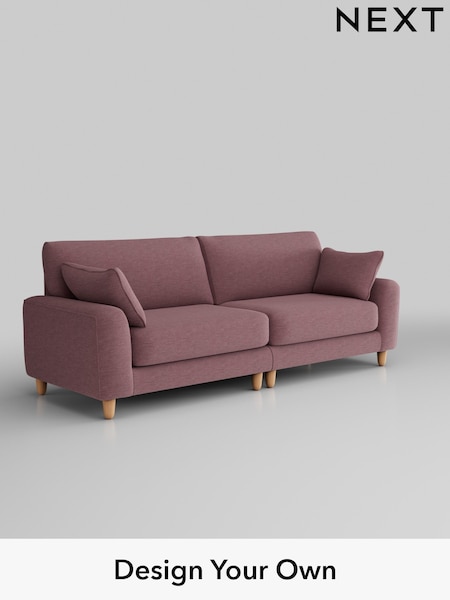 Fine Chenille Easy Clean/Mid Mulberry Purple Campbell (Q60180) | £1,375