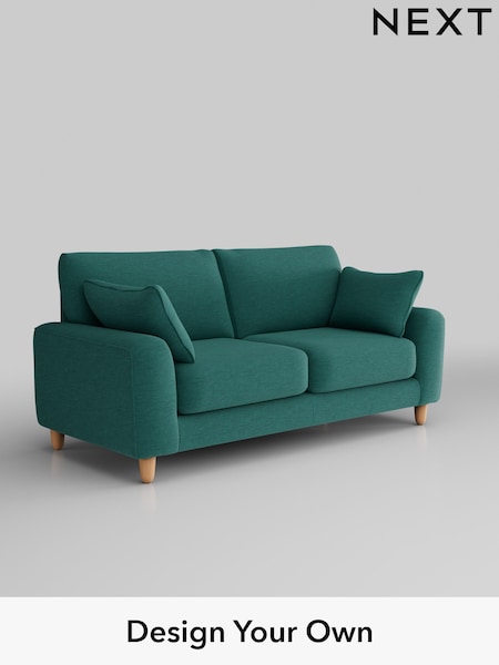Fine Chenille Easy Clean/Dark Juniper Green Campbell (Q60184) | £1,175