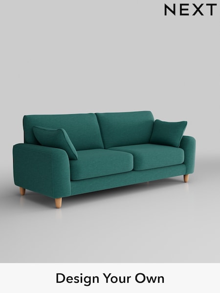Fine Chenille Easy Clean/Dark Juniper Green Campbell (Q60184) | £1,275