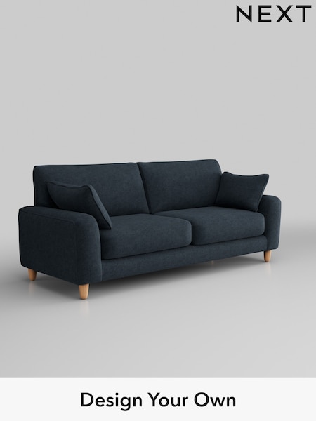 Luxe Chenille Weave/Navy Blue Campbell (Q60229) | £1,375