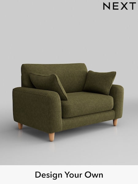 Luxe Chenille Weave/Dark Moss Green Campbell (Q60231) | £1,075