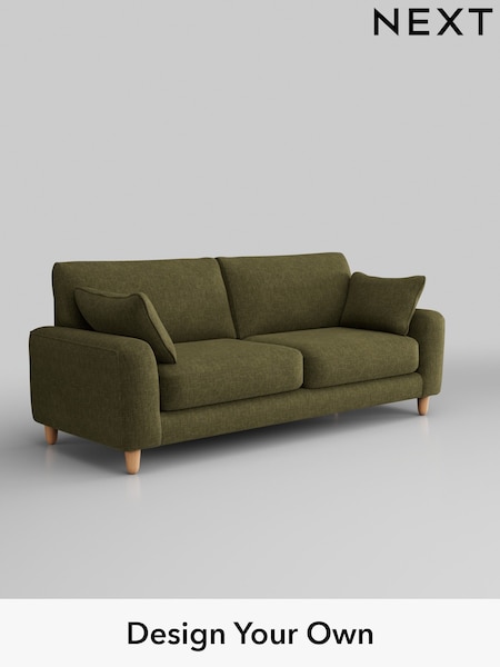 Luxe Chenille Weave/Dark Moss Green Campbell (Q60231) | £1,375