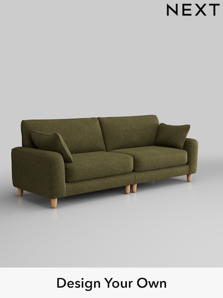 Luxe Chenille Weave/Dark Moss Green Campbell (Q60231) | £1,475