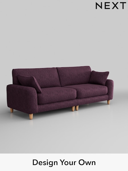 Plush Chenille/Dark Plum Purple Campbell (Q60238) | £1,375