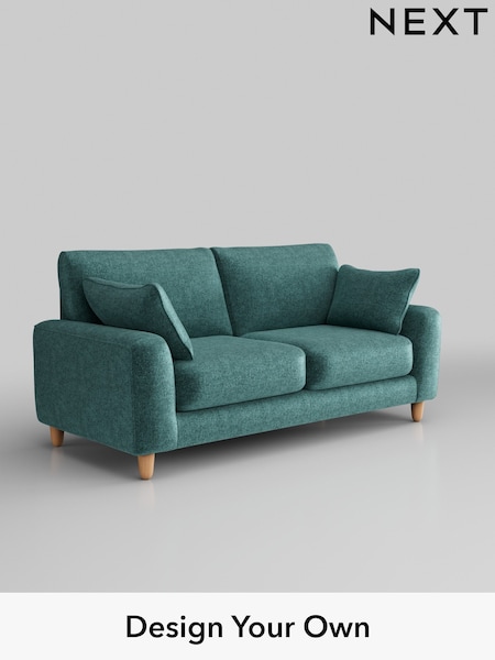 Plush Chenille/Dark Teal Green Campbell (Q60241) | £1,175