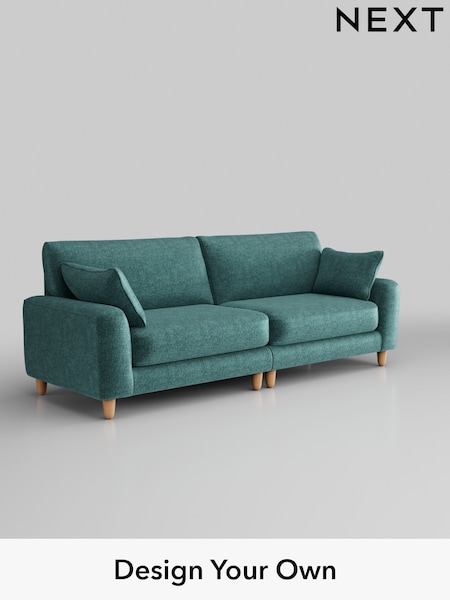 Plush Chenille/Dark Teal Green Campbell (Q60241) | £1,375
