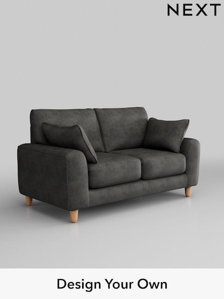 Monza Faux Leather Easy Clean/Dark Grey Campbell (Q60245) | £1,075