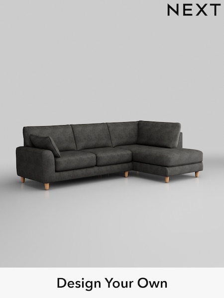 Monza Faux Leather Easy Clean/Dark Grey Campbell (Q60245) | £1,875
