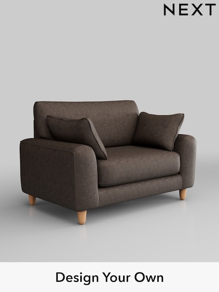 Monza Faux Leather Easy Clean/Peppercorn Brown Campbell (Q60246) | £975