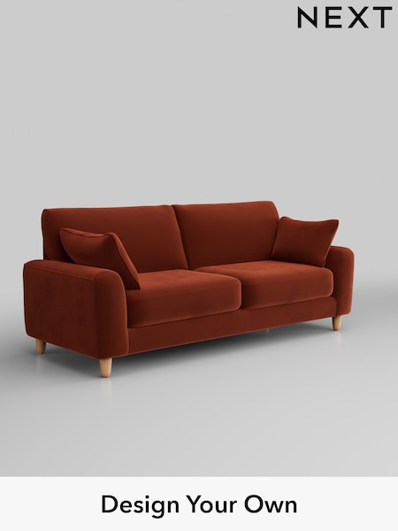 Plush Velvet Easy Clean/Ginger Orange Campbell (Q60254) | £1,275