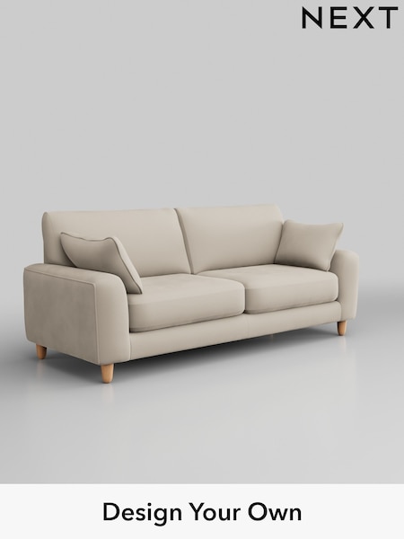 Plush Velvet Easy Clean/Oyster Campbell (Q60256) | £1,275