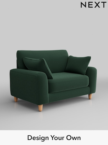 Plush Velvet Easy Clean/Bottle Green Campbell (Q60257) | £975