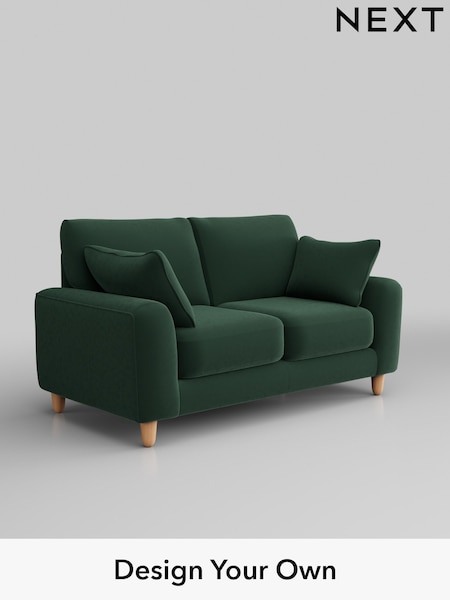 Plush Velvet Easy Clean/Bottle Green Campbell (Q60257) | £1,075