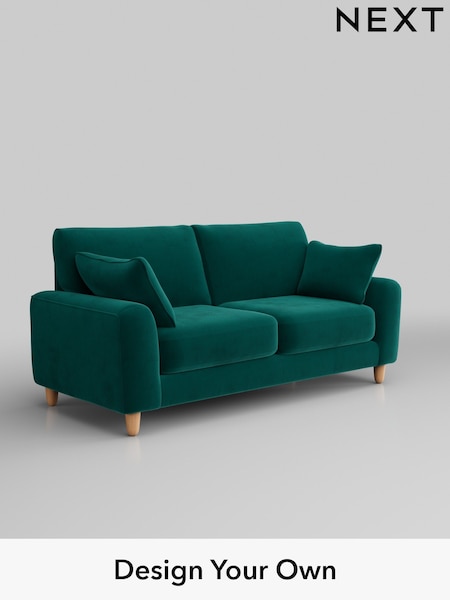 Plush Velvet Easy Clean/Juniper Green Campbell (Q60260) | £1,175