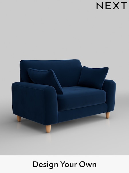 Plush Velvet Easy Clean/Navy Blue Campbell (Q60263) | £975