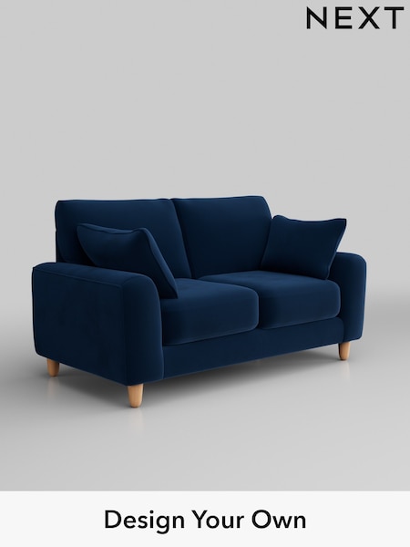 Plush Velvet Easy Clean/Navy Blue Campbell (Q60263) | £1,075