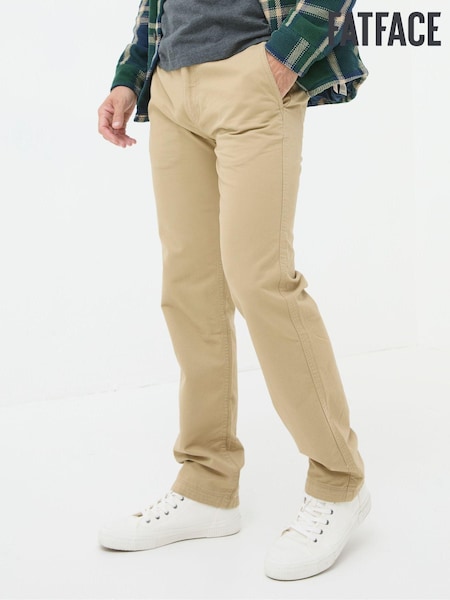 FatFace Stone Beige Modern Coastal Chinos (Q60480) | £49.50