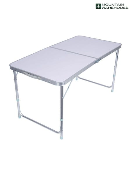 Mountain Warehouse White Rectangular Resin Picnic Folding Table (Q60674) | £48