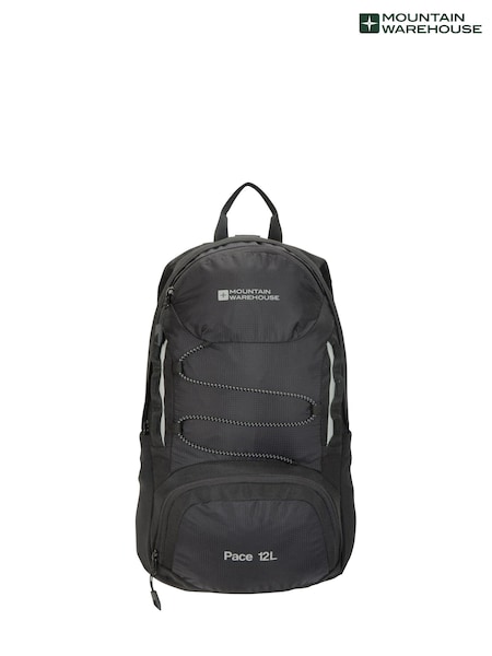 Mountain Warehouse Black Pace 12L Rucksack Bag (Q60730) | £28