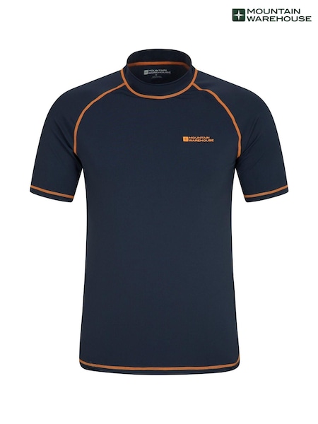 Mountain Warehouse Navy Blue Mens UV Rash Vest (Q60754) | £26