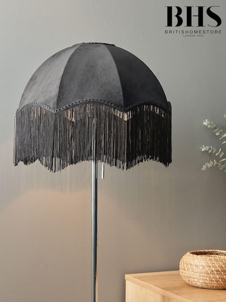 BHS Black Jaquard Easyfit Shade Ceiling Light (Q60853) | £50
