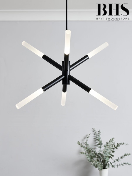 BHS Black Maeve LED 6 Ceiling Light (Q60861) | £120