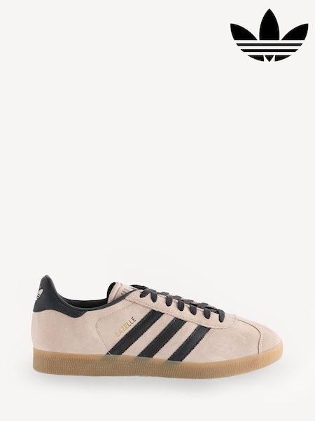 adidas Originals Pink/Navy Gazelle Trainers (Q61456) | £85
