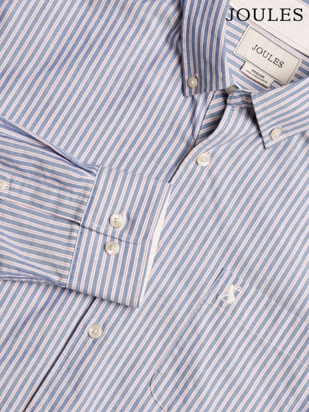 Joules Oxford Blue Stripe Classic Fit Shirt (Q61513) | £49.50