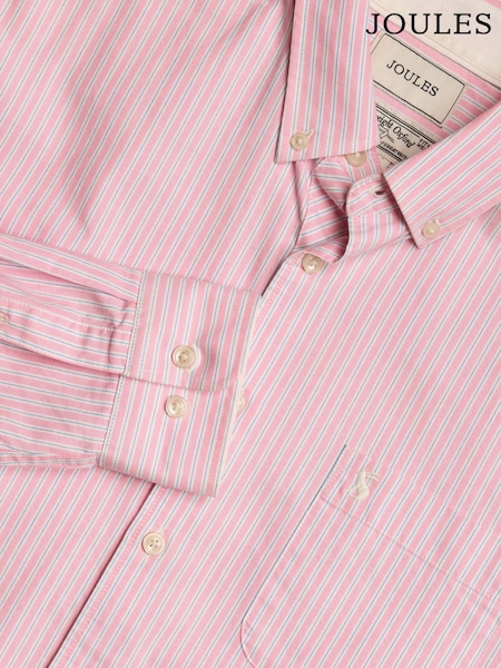 Joules Oxford Pink Stripe Classic Fit Shirt (Q61515) | £49.50