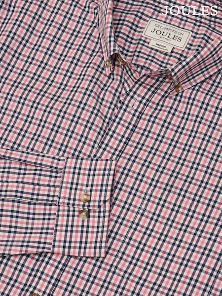 Joules Get A Move On Red Stretch Shirt (Q61649) | £49.50