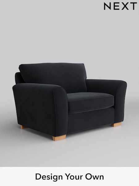 Plush Velvet Easy Clean/Charcoal Grey Michigan Ii (Q61774) | £725