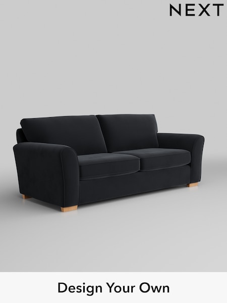 Plush Velvet Easy Clean/Charcoal Grey Michigan Ii (Q61774) | £1,075
