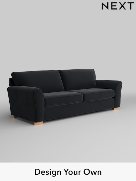 Plush Velvet Easy Clean/Charcoal Grey Michigan Ii (Q61774) | £1,125