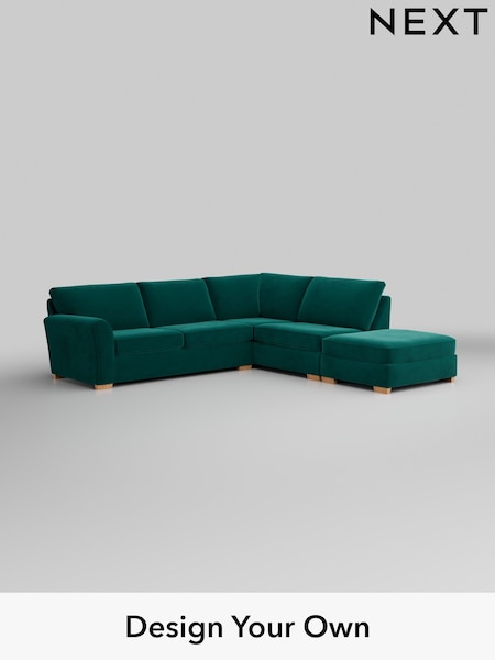 Plush Velvet Easy Clean/Juniper Green Michigan Ii (Q61775) | £2,075