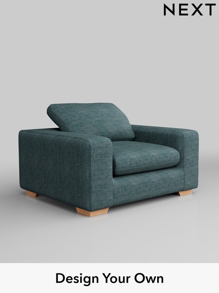 Boucle Weave Easy Clean/Dark Teal Green N. Premium The Snuggle Grand (Q61874) | £1,299