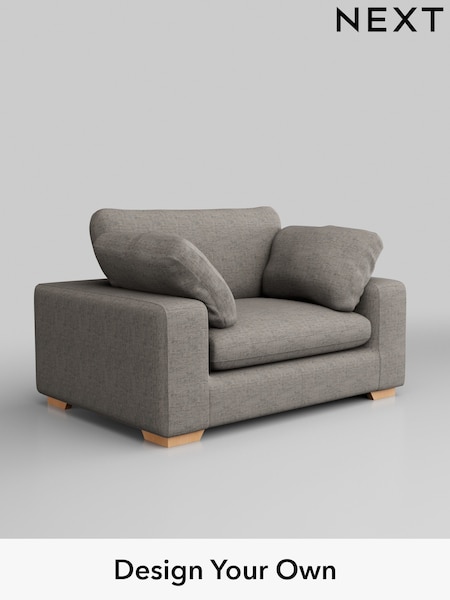 Boucle Weave Easy Clean/Light Dove Grey N. Premium The Snuggle Grand (Q61884) | £1,499