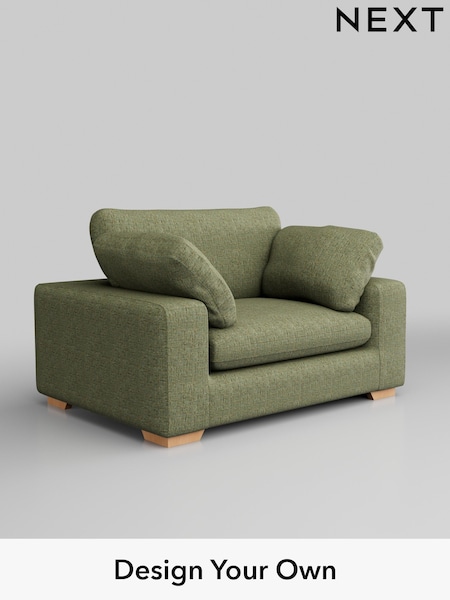 Chunky Boucle Easy Clean/Mid Green N. Premium The Snuggle Grand (Q61890) | £1,599
