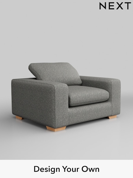 Chunky Boucle Easy Clean/Mid Grey N. Premium The Snuggle Grand (Q61891) | £1,399
