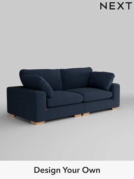 Fine Chenille Easy Clean/Dark Navy Blue N. Premium The Snuggle Grand (Q61929) | £1,899