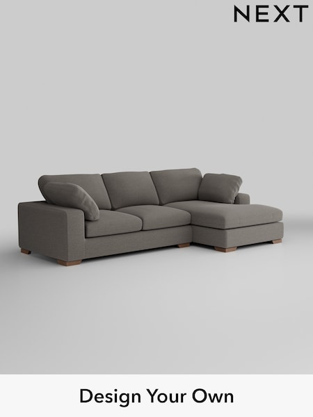 Fine Chenille Easy Clean/Dark Smoke Grey N. Premium The Snuggle Grand (Q61932) | £2,675