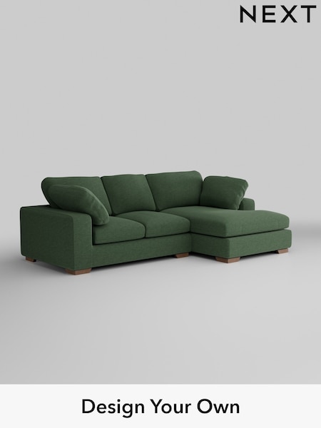 Fine Chenille Easy Clean/Mid Khaki Green N. Premium The Snuggle Grand (Q61940) | £2,575