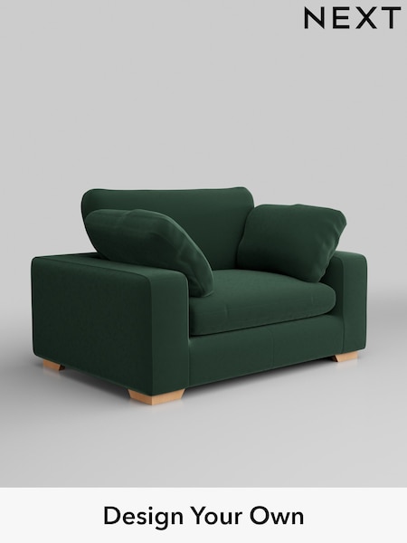 Plush Velvet Easy Clean/Bottle Green N. Premium The Snuggle Grand (Q61976) | £1,599