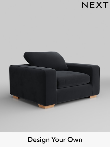 Plush Velvet Easy Clean/Charcoal Grey N. Premium The Snuggle Grand (Q61977) | £1,399