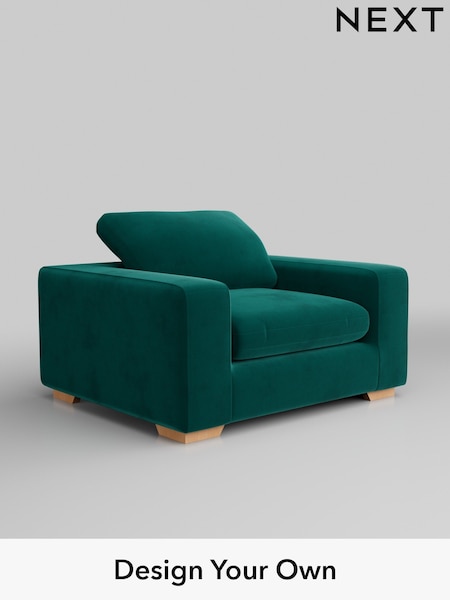 Plush Velvet Easy Clean/Juniper Green N. Premium The Snuggle Grand (Q61980) | £1,399