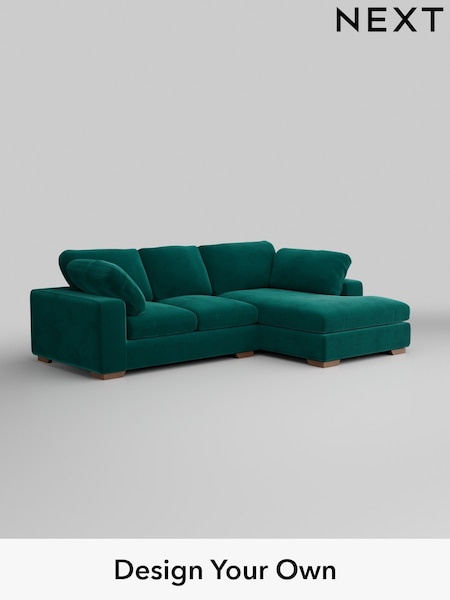 Plush Velvet Easy Clean/Juniper Green N. Premium The Snuggle Grand (Q61980) | £2,650