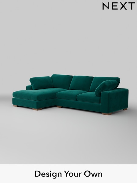 Plush Velvet Easy Clean/Juniper Green N. Premium The Snuggle Grand (Q61980) | £2,750