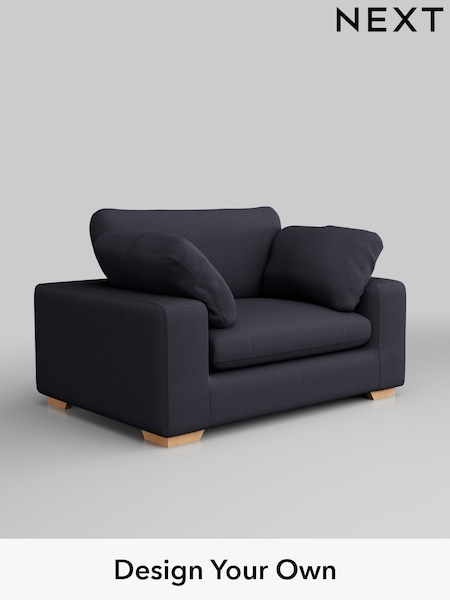 Tweedy Blend Easy Clean/Dark Slate Blue N. Premium The Snuggle Grand (Q61995) | £1,499