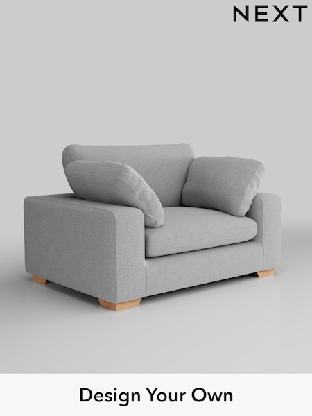 Tweedy Blend Easy Clean/Light Silver Grey N. Premium The Snuggle Grand (Q61999) | £1,499