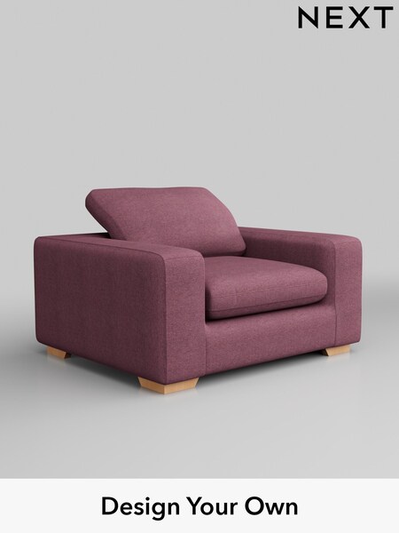 Tweedy Blend Easy Clean/Mid Mulberry Purple N. Premium The Snuggle Grand (Q62000) | £1,299